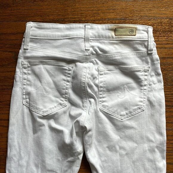 AG Adriano Goldschmied The Farrah Skinny Ankle White High Rise Skinny Ankle Jean - Picture 6 of 9